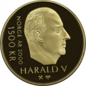 Norwegia 1500 Koron 1/2 uncji